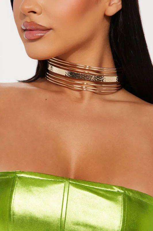 Summer Time Fine Choker - Gold sold by Fashion Nova