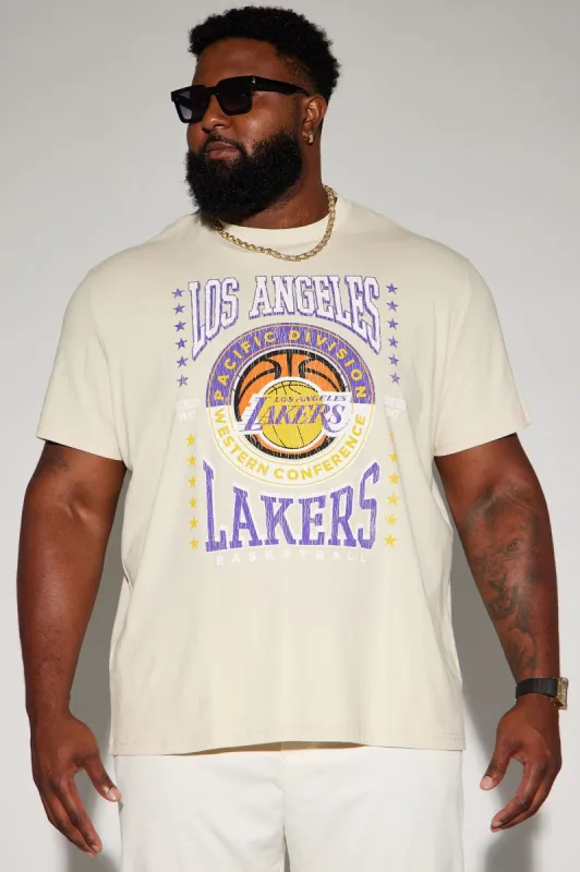 Lakers Crossover Short Sleeve Tee - Cream sold by Fashion Nova