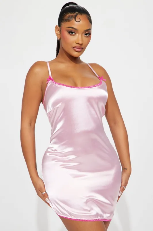 In Your Dreams Satin Sleep Gown - Pink sold by Fashion Nova
