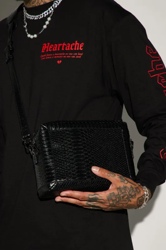 In The Detail Crossbody - Black sold by Fashion Nova