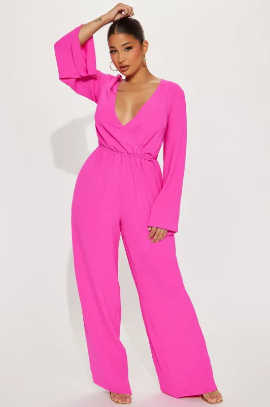 Cicely Jumpsuit - Pink sold by Fashion Nova