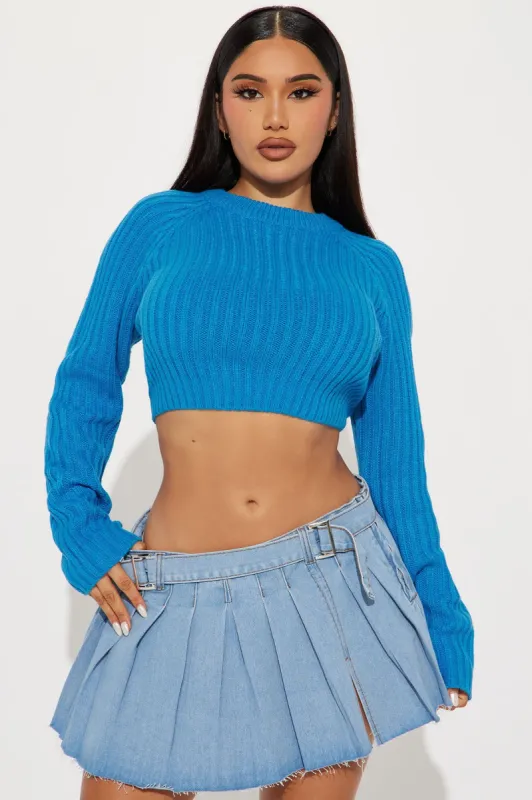 The Ultimate Staple Sweater - Blue sold by Fashion Nova