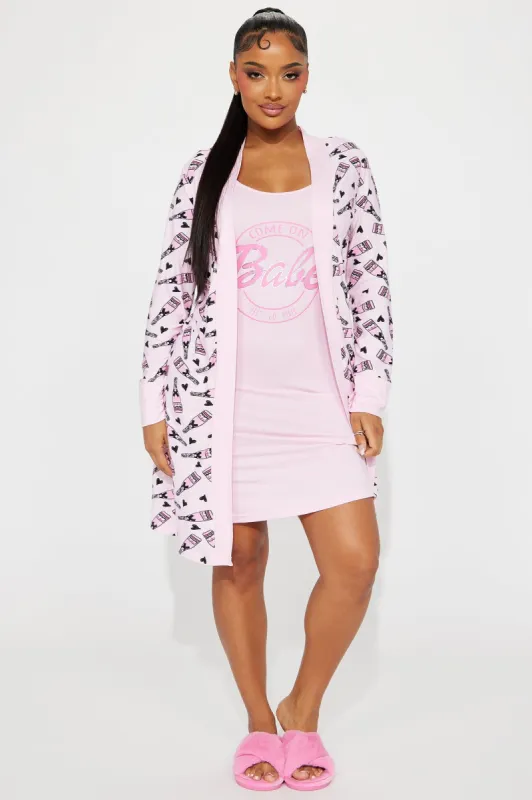 Champagne Babe PJ Robe Set - Pink sold by Fashion Nova