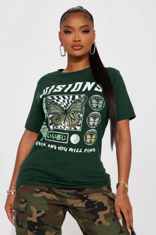 Visions Graphic Tee - Green sold by Fashion Nova
