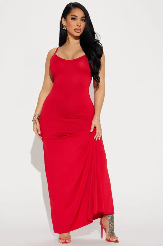 Marla Maxi Dress - Red sold by Fashion Nova