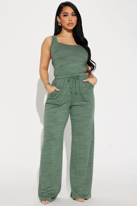 Set The Standard Jumpsuit  - Green sold by Fashion Nova