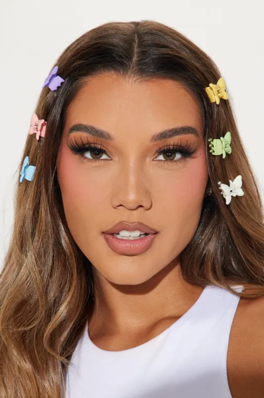 Little Pinch Of Haven 6 Piece Hair Clip Set - Multi Color sold by Fashion Nova