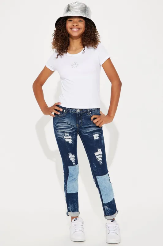 Mini Save Room For Me Denim Jean - Medium Wash sold by Fashion Nova