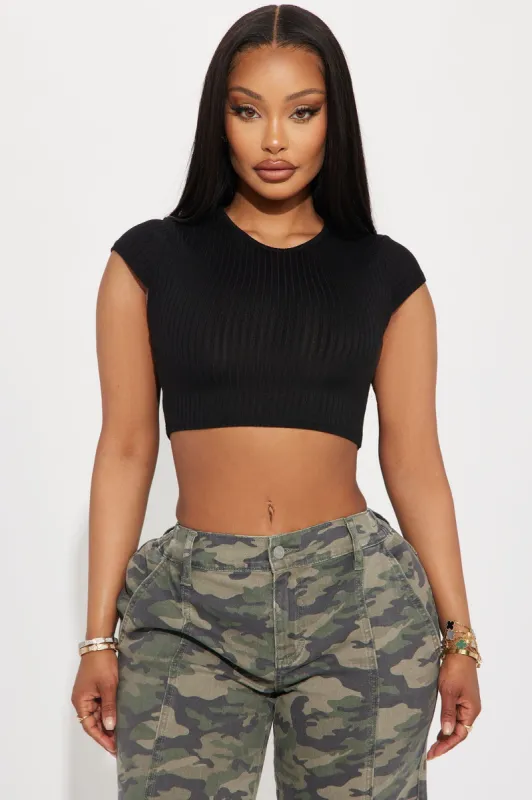 Larissa Short Sleeve Tee - Black sold by Fashion Nova