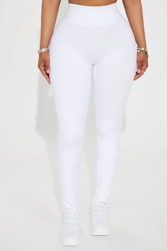 Claudia Elevate Active Legging - White sold by Fashion Nova