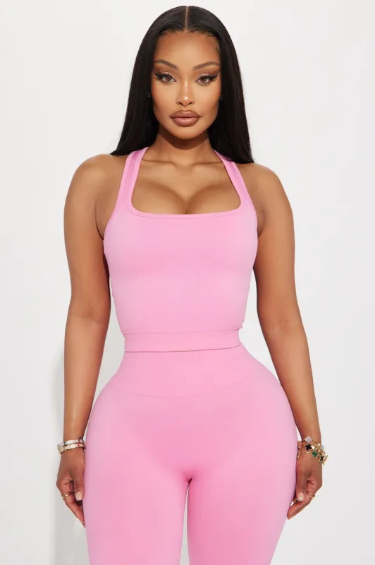 Racket Up Flex Seamless Active Top - Bubblegum Pink sold by Fashion Nova