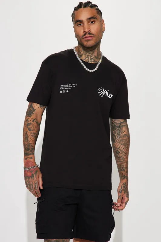 Wild Thing Short Sleeve Tee - Black sold by Fashion Nova