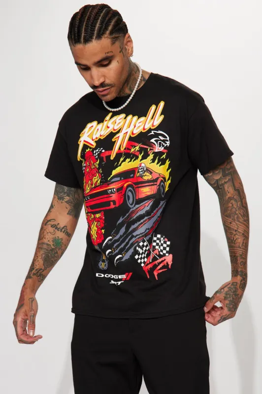 Dodge SRT Raise Hell Short Sleeve Tee - Black sold by Fashion Nova