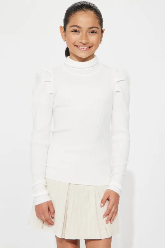 Mini Get On With It Turtleneck Sweater - Ivory sold by Fashion Nova