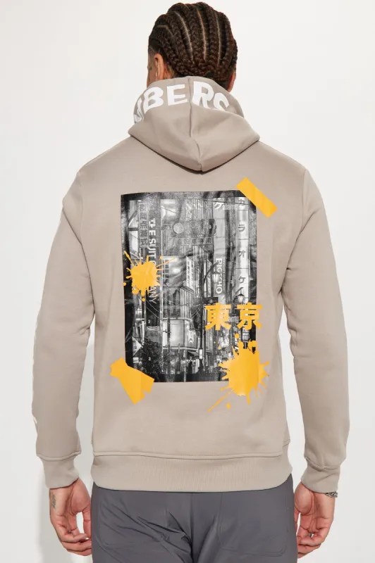 Paris Kanji Hoodie - Grey sold by Fashion Nova