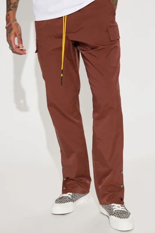 Prized Possession Nylon Pants - Brown sold by Fashion Nova