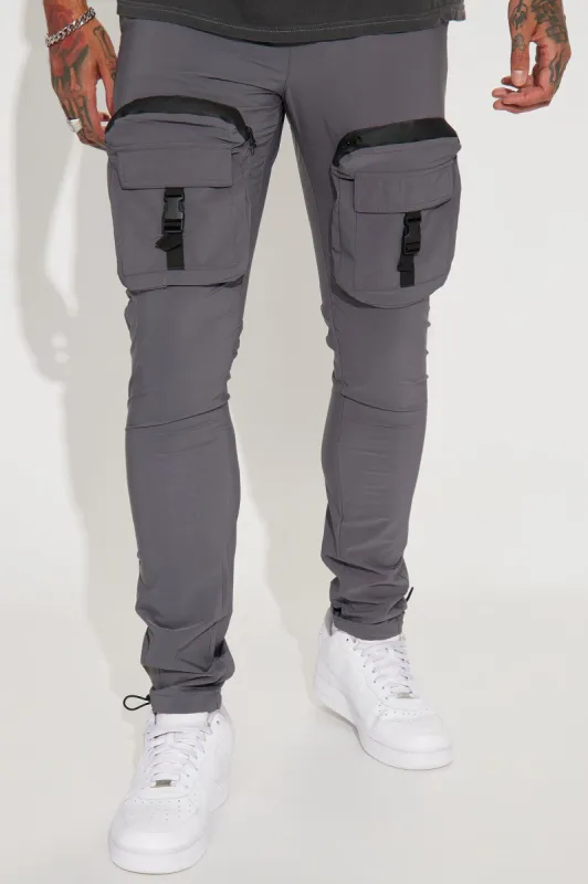 Slim To None Cargo Pants - Grey sold by Fashion Nova
