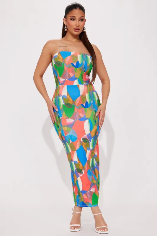Havana Summers Midi Dress - Multi Color sold by Fashion Nova