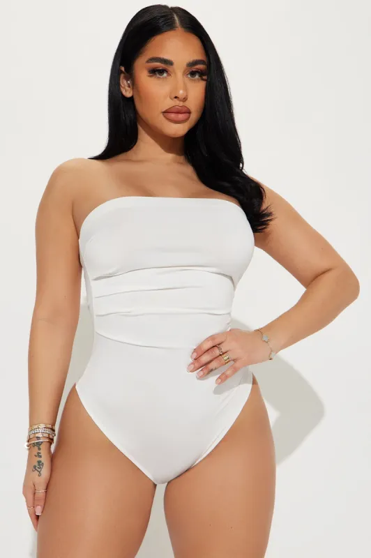Sunday Brunch Bodysuit - Off White sold by Fashion Nova
