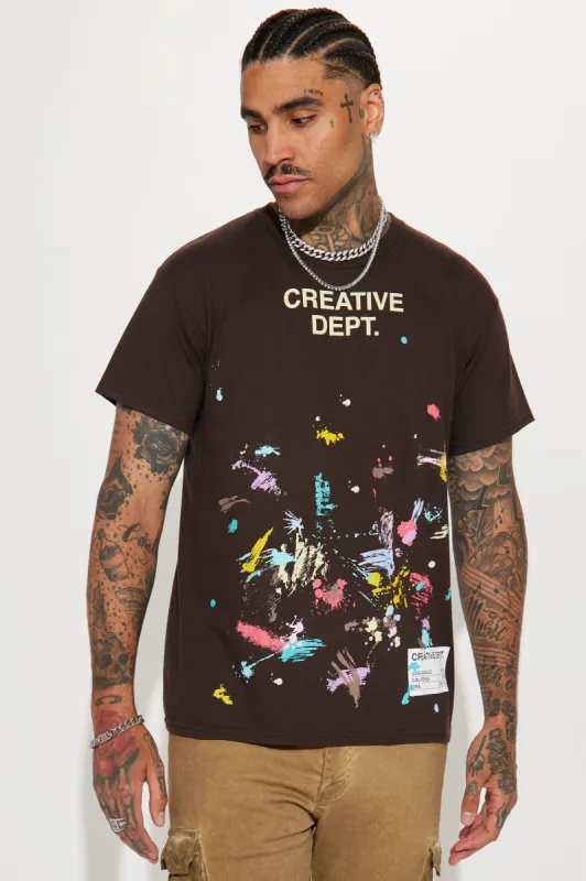 Creative Dept Short Sleeve Tee - Brown made by Fashion Nova