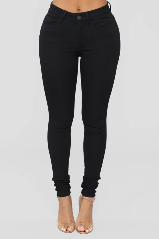 Vanessa High Rise Skinny Jeans - Black sold by Fashion Nova