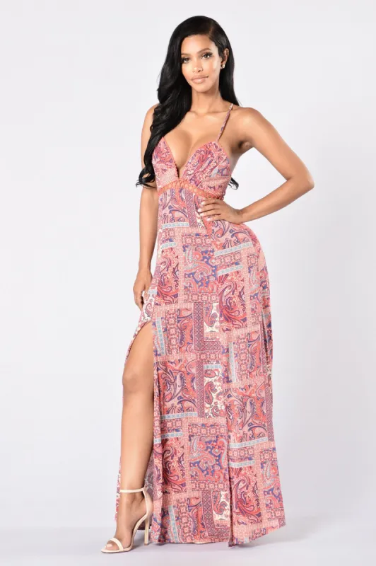 Going Somewhere? Maxi Dress - Pink sold by Fashion Nova