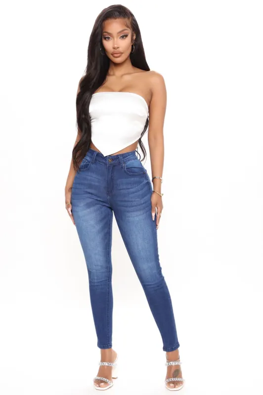 Softest Touch Super Stretch Ankle Jeans - Dark Wash sold by Fashion Nova