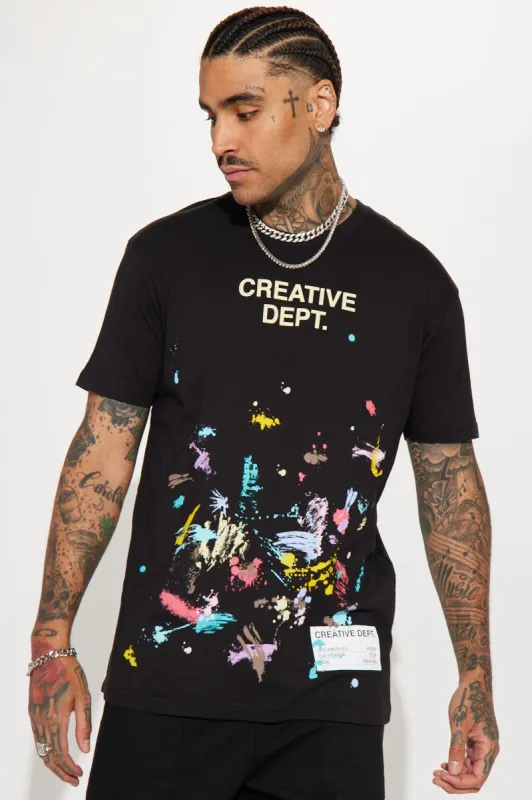 Creative Dept Short Sleeve Tee - Black sold by Fashion Nova