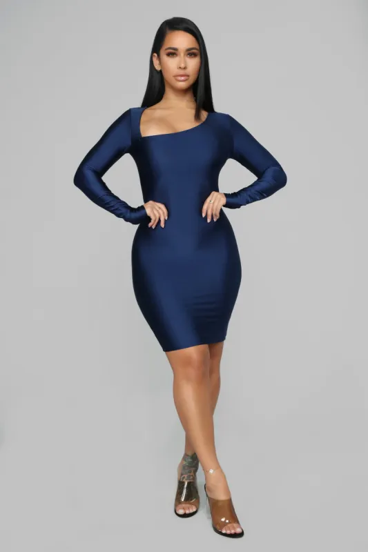 Get Me Bodied Mini Dress - Navy sold by Fashion Nova