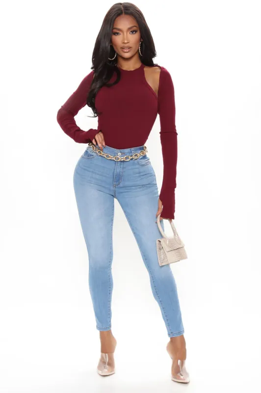 Alayna Super Stretch Skinny Jeans - Medium Blue Wash sold by Fashion Nova