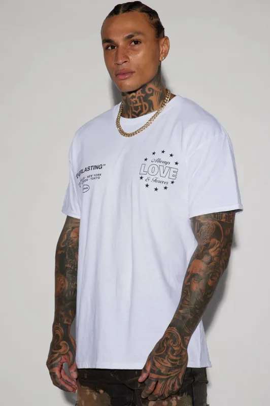 Always And Forever Short Sleeve Tee - White sold by Fashion Nova
