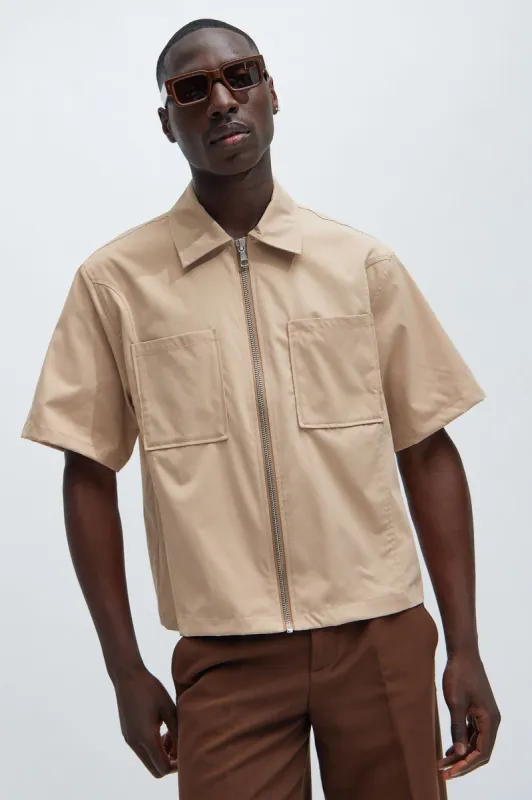All For Nothing Shirt - Khaki sold by Fashion Nova