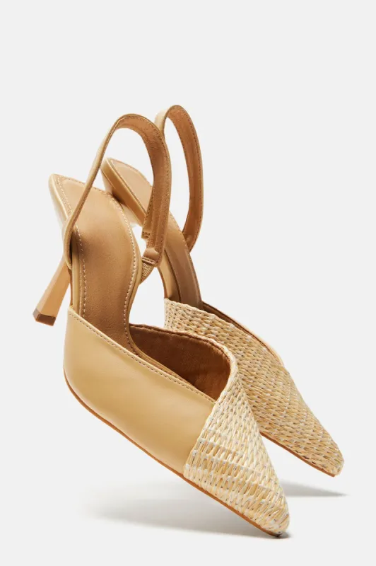 Lean Into Me Pumps - Tan sold by Fashion Nova