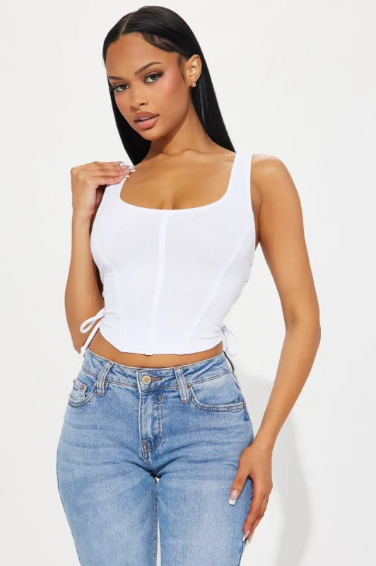 Gabriella Tank Top - White sold by Fashion Nova