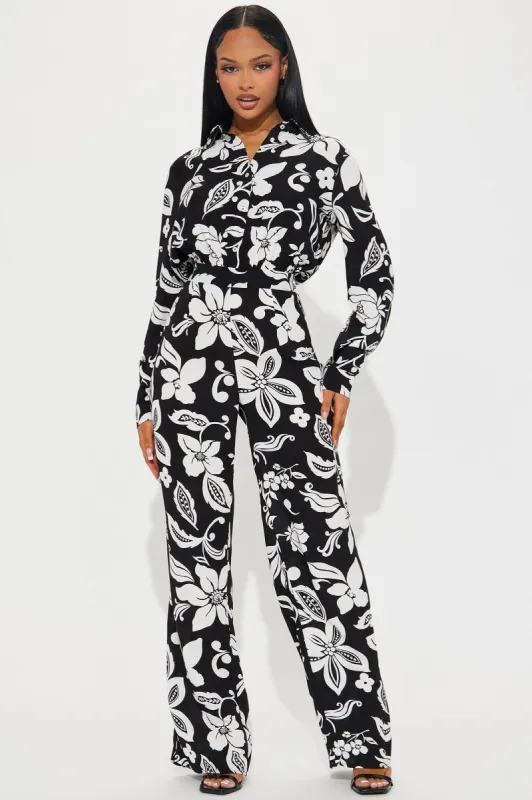 Muriela Jumpsuit - Black/combo made by Fashion Nova