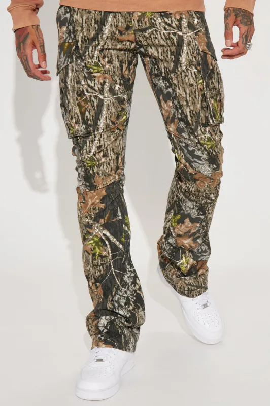 Moments Stolen Cargo Pants - Green/combo sold by Fashion Nova