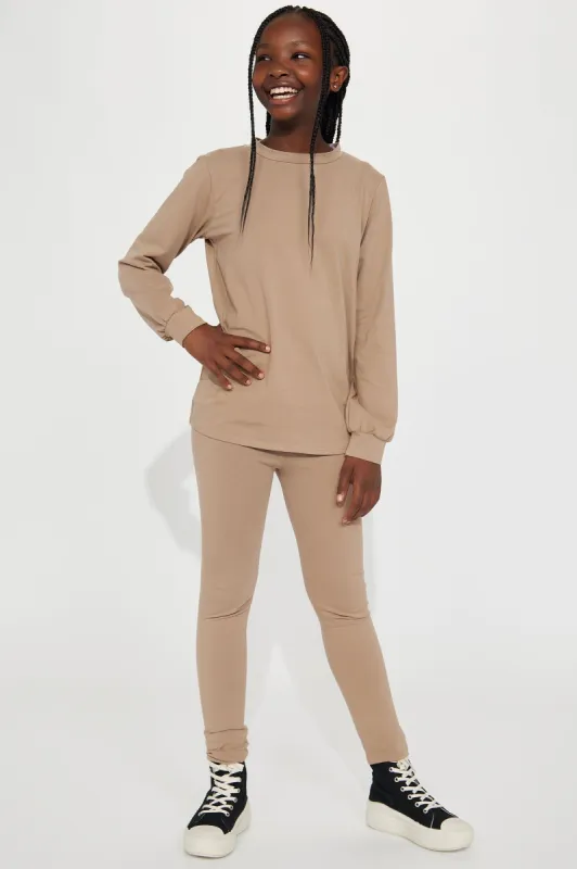 Mini Paparazzi II Legging Set - Mocha sold by Fashion Nova