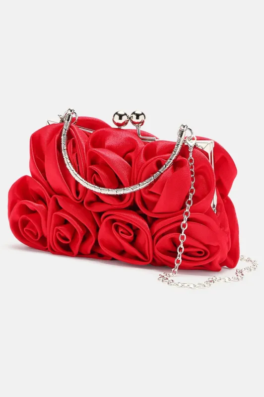 Born To Bloom Clutch - Red made by Fashion Nova