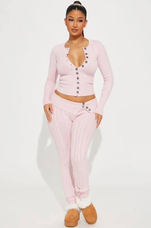 Positive Energy Sweater Legging Set - Pink sold by Fashion Nova