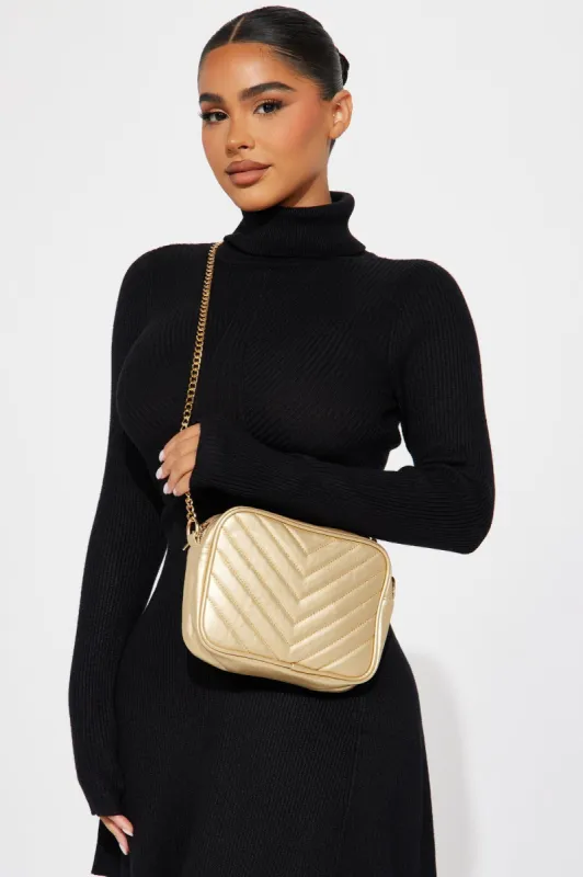 Take Me With You Crossbody Bag  - Gold sold by Fashion Nova