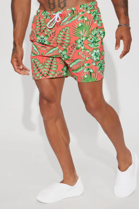 Luxury Palms Swim Trunks - Multi Color sold by Fashion Nova