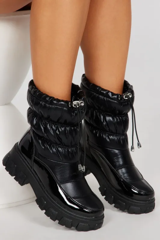 Coldest Winter Booties - Black sold by Fashion Nova