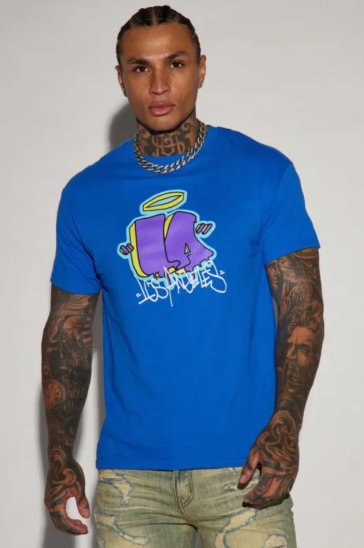 Royal LA Short Sleeve Tee - Royal sold by Fashion Nova