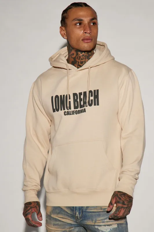 Long Beach Hoodie - Tan made by Fashion Nova