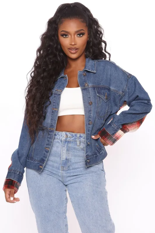 Cozy Daze Denim Jacket - Medium Wash sold by Fashion Nova