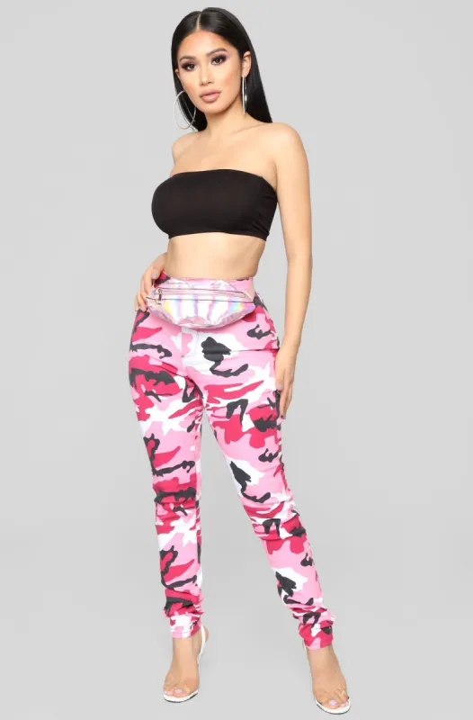 Cadet Carla Camo Pants - Pink sold by Fashion Nova
