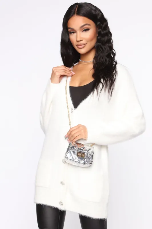 A Million Dreams Crossbody Bag - Silver sold by Fashion Nova