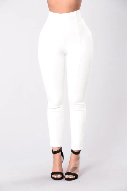 The Sophisticated Pants - Ivory made by Fashion Nova