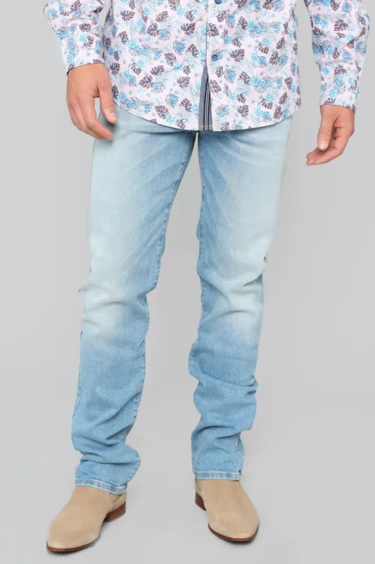 Corbin Straight Jeans - Light Wash sold by Fashion Nova