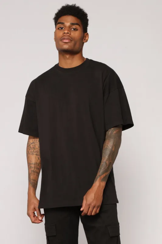 Essential Oversize Tee - Black sold by Fashion Nova